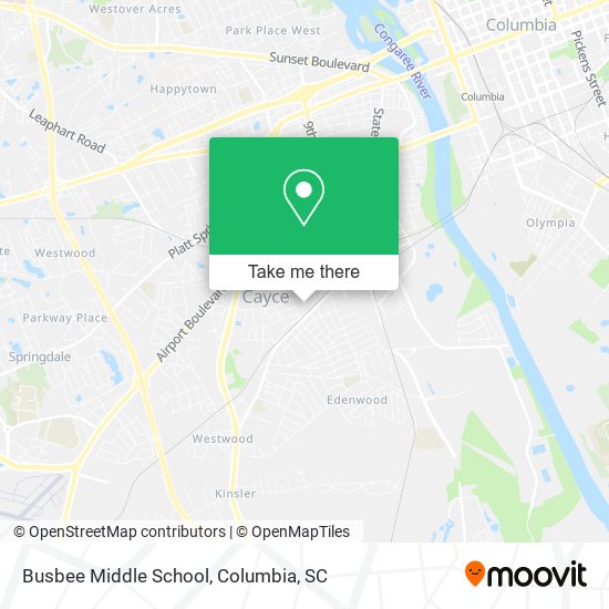 Mapa de Busbee Middle School