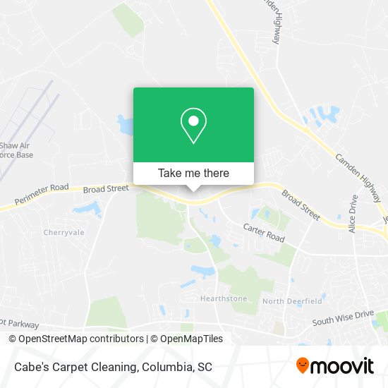 Cabe's Carpet Cleaning map