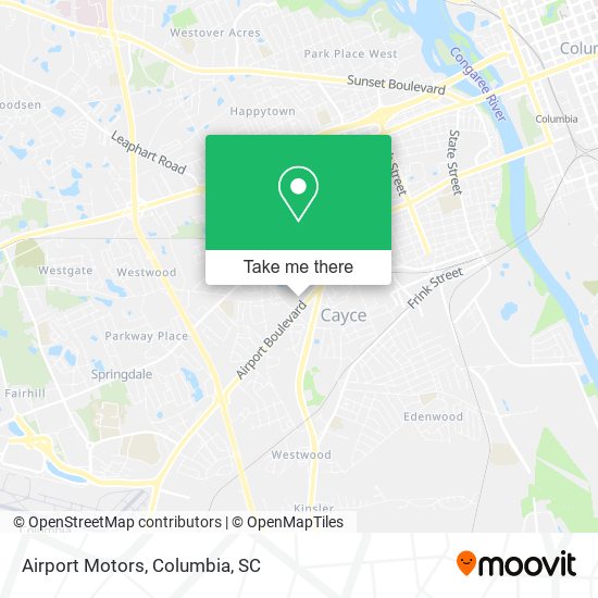 Airport Motors map