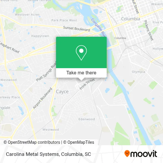 Carolina Metal Systems map