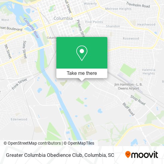 Greater Columbia Obedience Club map