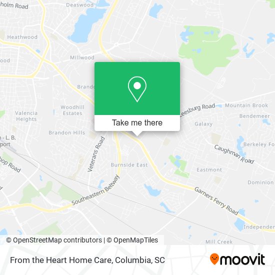 Mapa de From the Heart Home Care