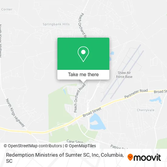 Redemption Ministries of Sumter SC, Inc map