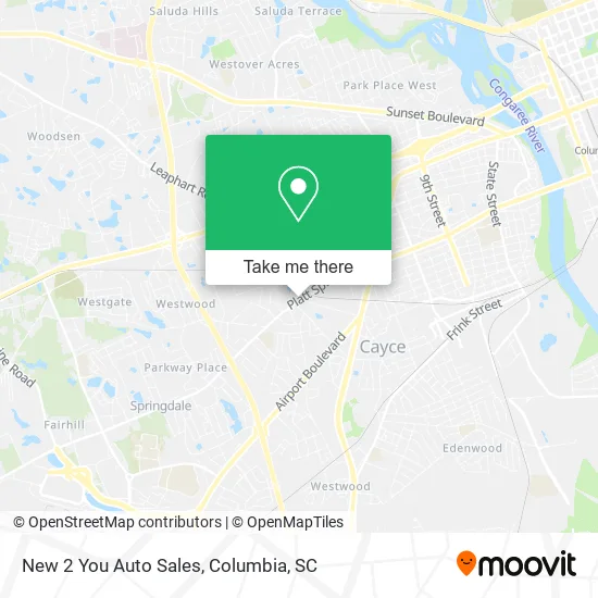 New 2 You Auto Sales map
