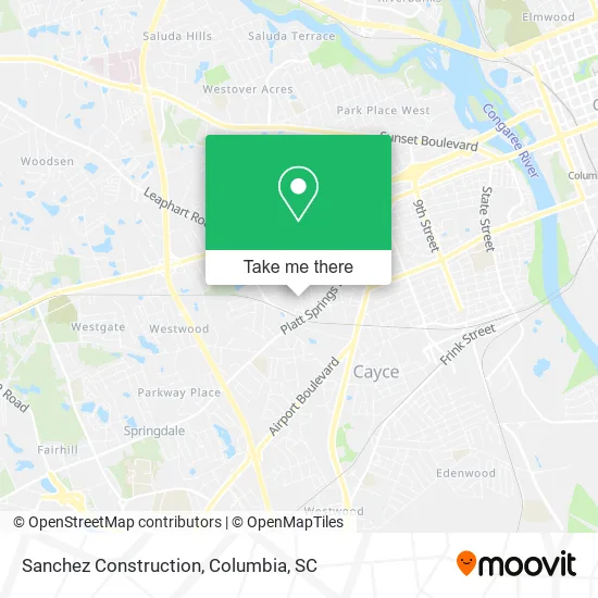 Sanchez Construction map