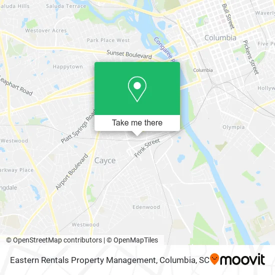 Eastern Rentals Property Management map