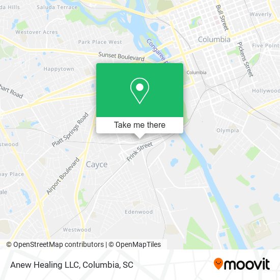 Mapa de Anew Healing LLC