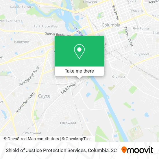 Shield of Justice Protection Services map