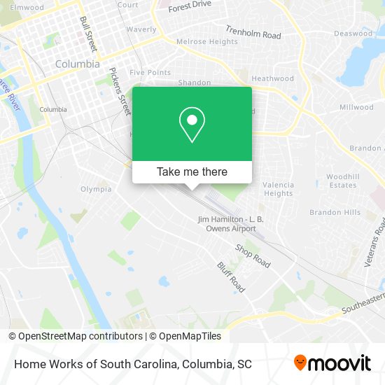 Home Works of South Carolina map