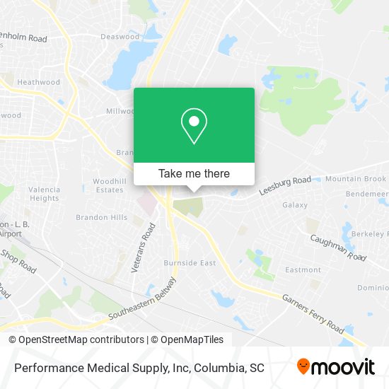 Performance Medical Supply, Inc map