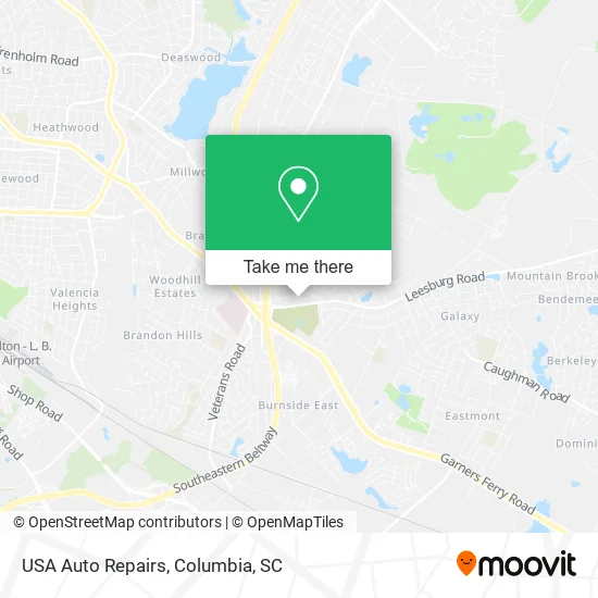 USA Auto Repairs map