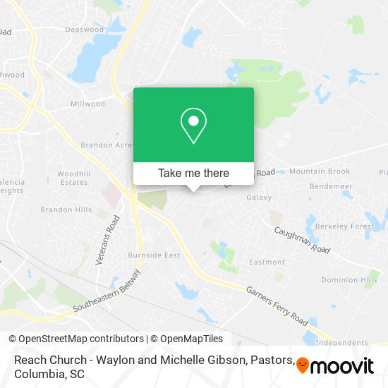 Mapa de Reach Church - Waylon and Michelle Gibson, Pastors