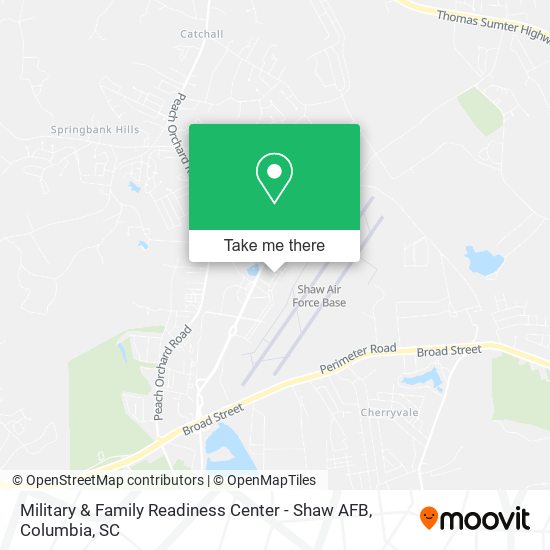 Military & Family Readiness Center - Shaw AFB map
