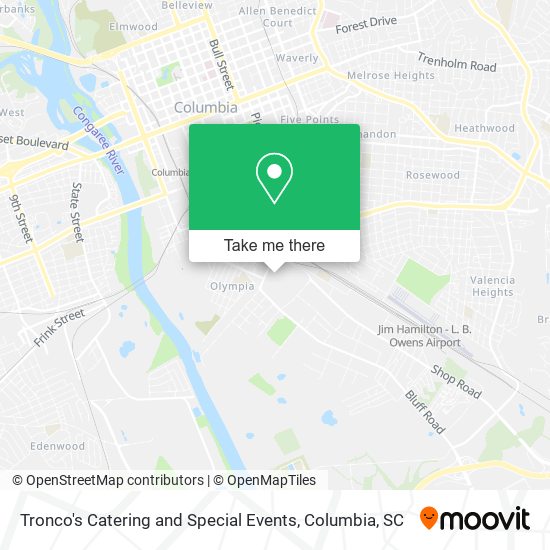 Tronco's Catering and Special Events map