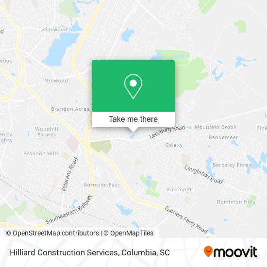 Hilliard Construction Services map