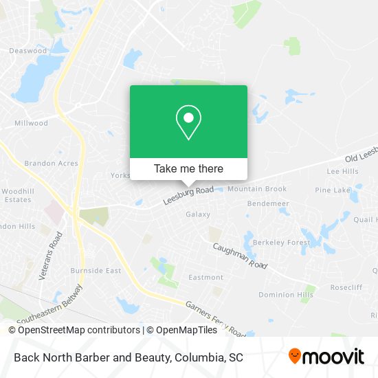 Back North Barber and Beauty map