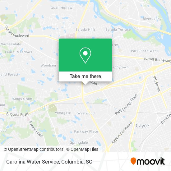 Carolina Water Service map