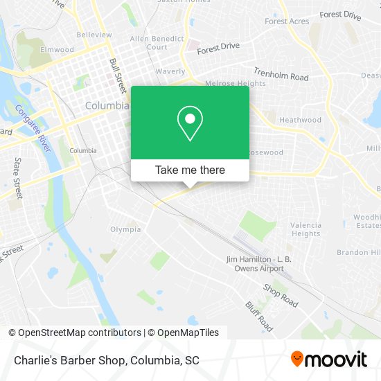 Mapa de Charlie's Barber Shop