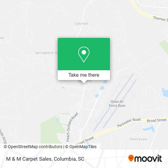 M & M Carpet Sales map