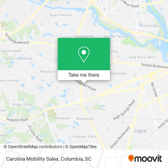 Carolina Mobility Sales map