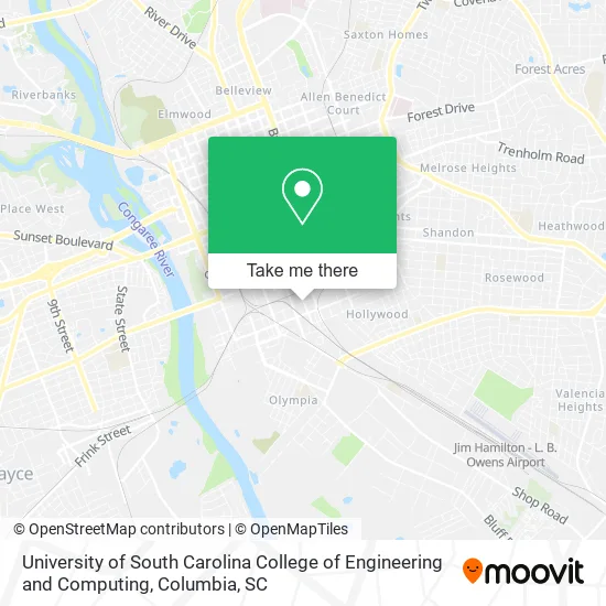 University of South Carolina College of Engineering and Computing map
