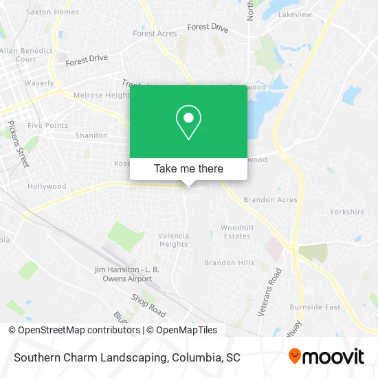 Southern Charm Landscaping map