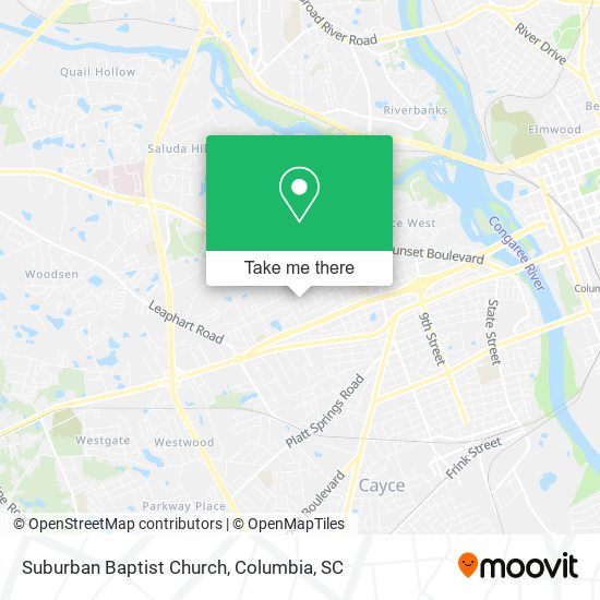 Suburban Baptist Church map