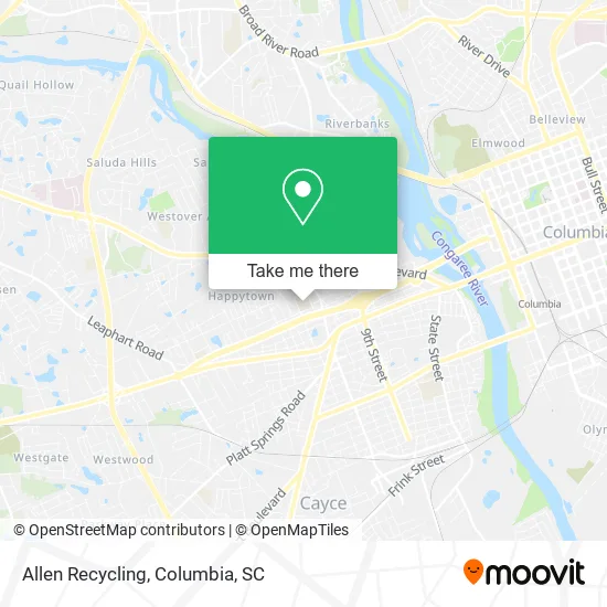 Allen Recycling map