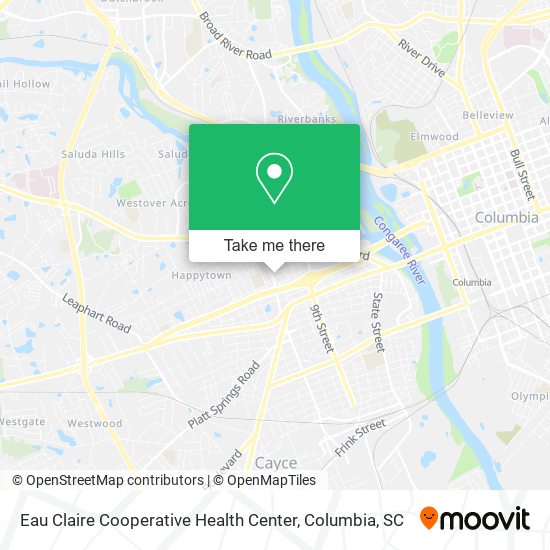 Eau Claire Cooperative Health Center map
