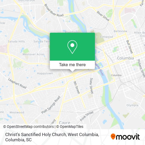 Mapa de Christ's Sanctified Holy Church, West Columbia