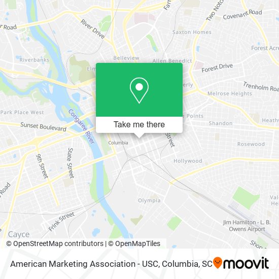 Mapa de American Marketing Association - USC