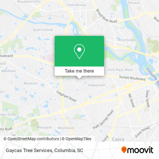 Mapa de Gaycas Tree Services