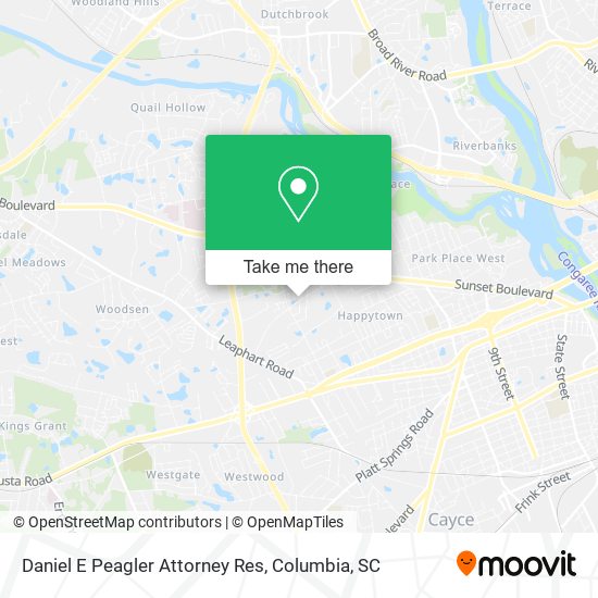 Mapa de Daniel E Peagler Attorney Res