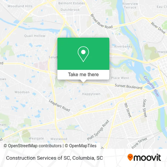 Construction Services of SC map