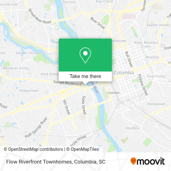 Flow Riverfront Townhomes map