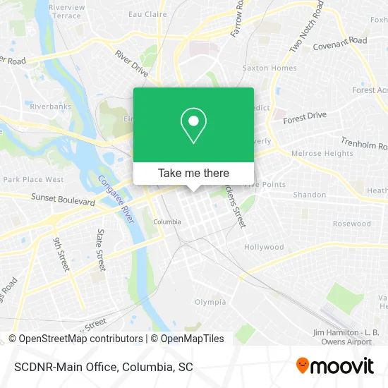 SCDNR-Main Office map