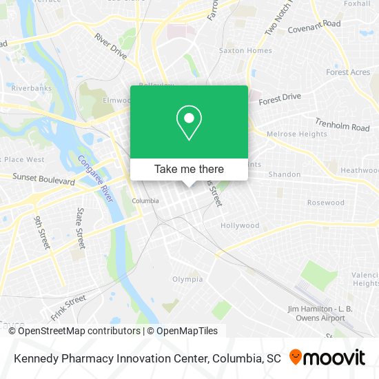 Mapa de Kennedy Pharmacy Innovation Center