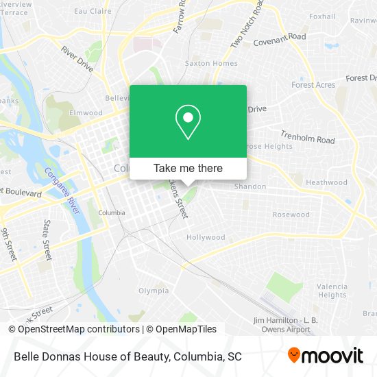 Belle Donnas House of Beauty map