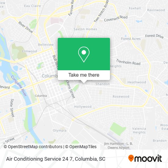 Air Conditioning Service 24 7 map