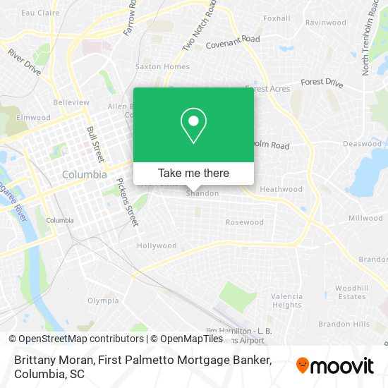 Brittany Moran, First Palmetto Mortgage Banker map