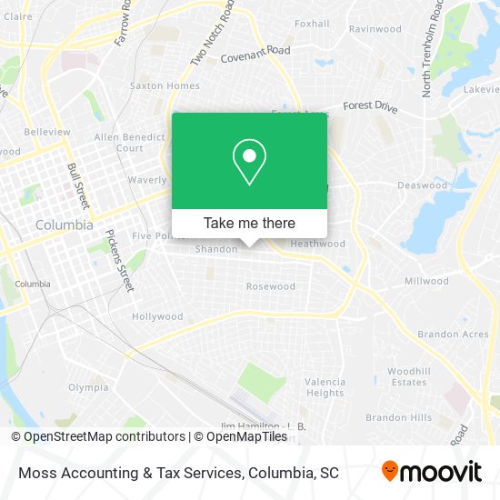 Moss Accounting & Tax Services map