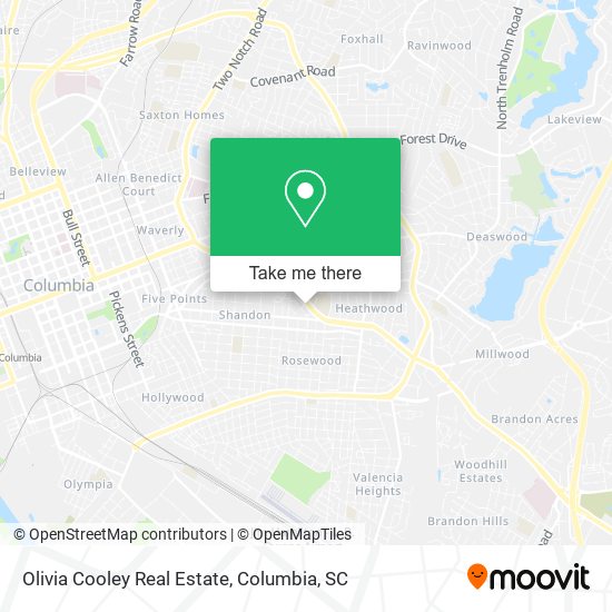 Mapa de Olivia Cooley Real Estate