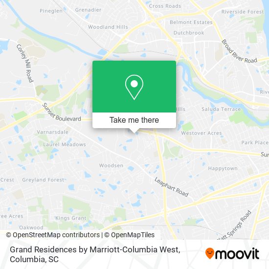 Mapa de Grand Residences by Marriott-Columbia West