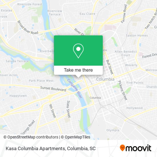 Kasa Columbia Apartments map