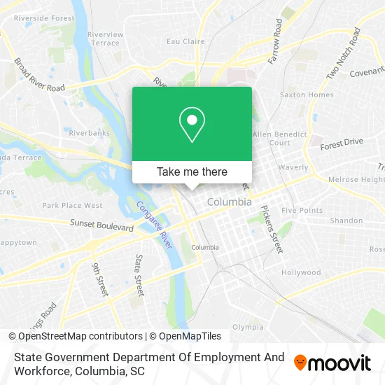 State Government Department Of Employment And Workforce map