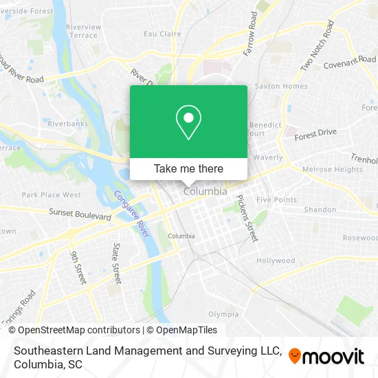 Mapa de Southeastern Land Management and Surveying LLC