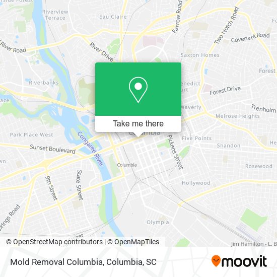 Mold Removal Columbia map