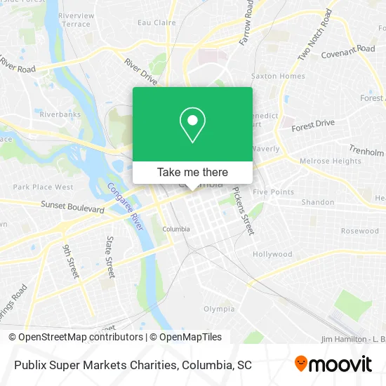 Mapa de Publix Super Markets Charities