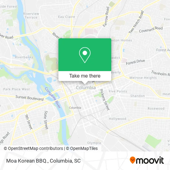 Moa Korean BBQ. map