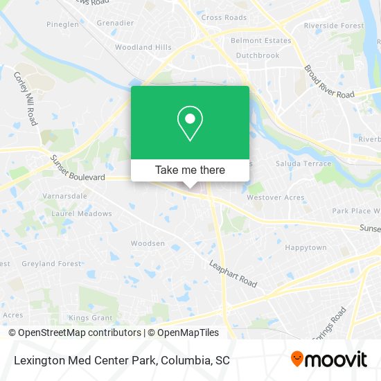 Lexington Med Center Park map